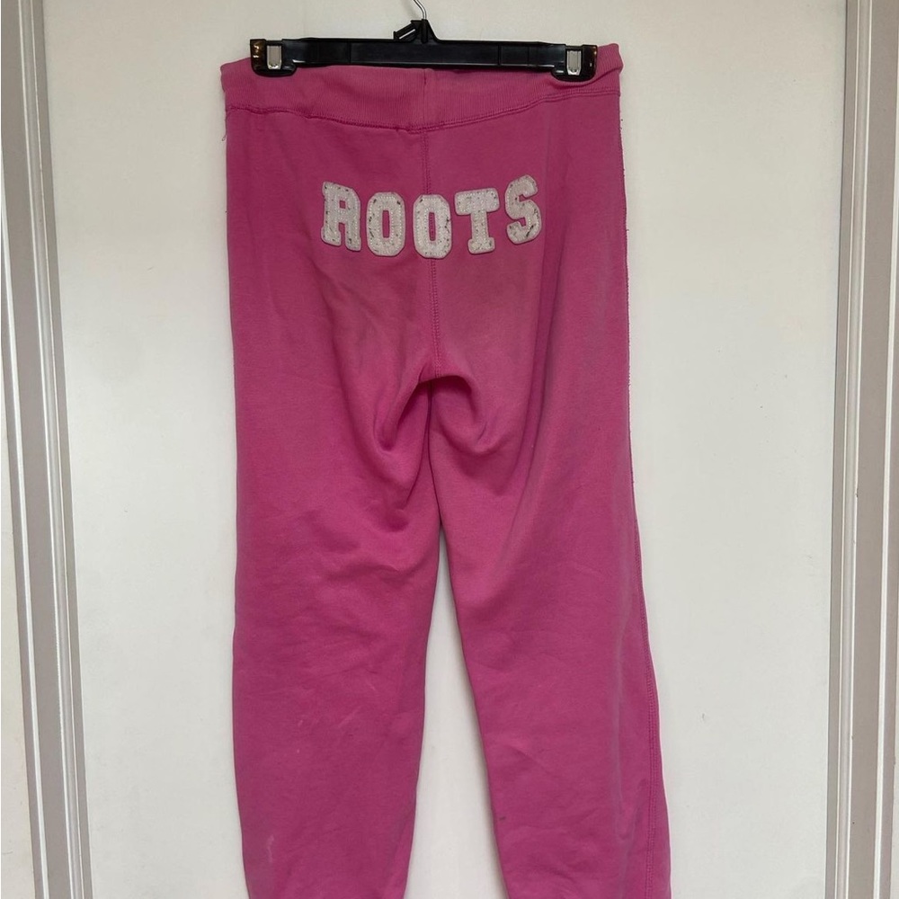 Low waisted pink roots sweatpants